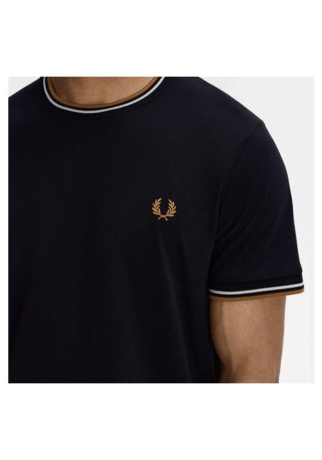 Fred Perry Twin Tipped Tee Black Men FRED PERRY | T-shirt | M1588V-P69